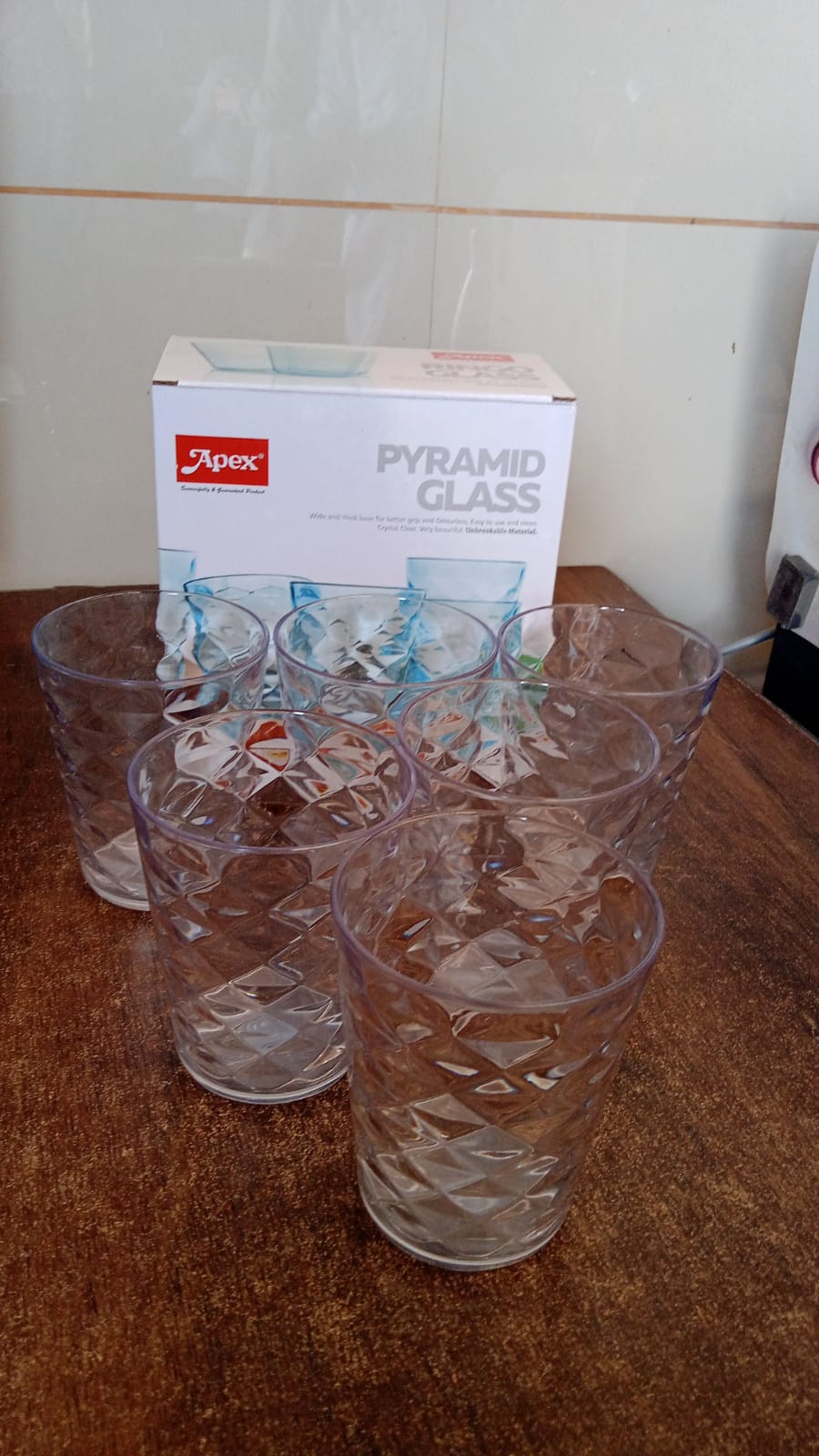 Apex Pyramid Ringo Plastic Glass – 300ml Approx | Durable, Crystal-Clear Tumbler Apex Pyramid Ringo Plastic Glass – 300ml Approx | Durable, Crystal-Clear Tumbler